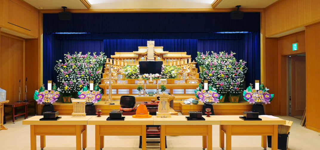 JAふじ伊豆富士中央会館の葬儀場ホールの写真